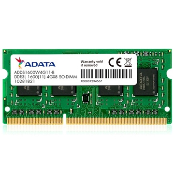 ოპერატიული მეხსიერება ADATA ADDS1600W8G11-S 8GB DDR3L SO-DIMM 1600512X88GB11-SINGLE TRAY