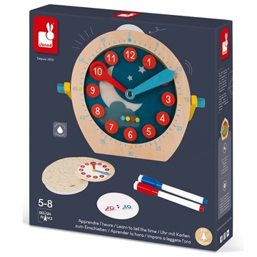 სასწავლო საათი Janod J05076 Educational toy Learn to name time