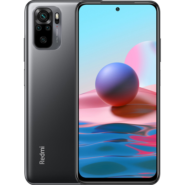 მობილური ტელეფონი Xiaomi Redmi Note 10 (GLOBAL VERSION) 4GB, 64GB Dual Sim LTE Gray