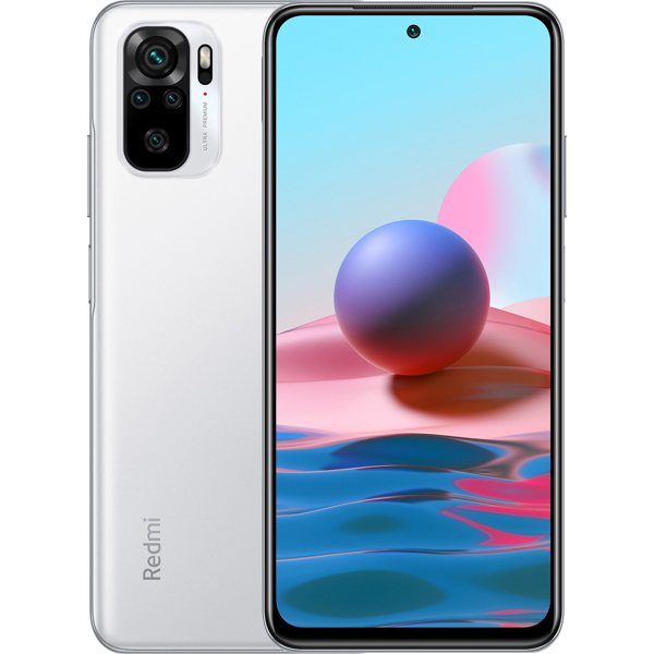 მობილური ტელეფონი Xiaomi Redmi Note 10 (GLOBAL VERSION) 4GB, 64GB Dual Sim LTE White