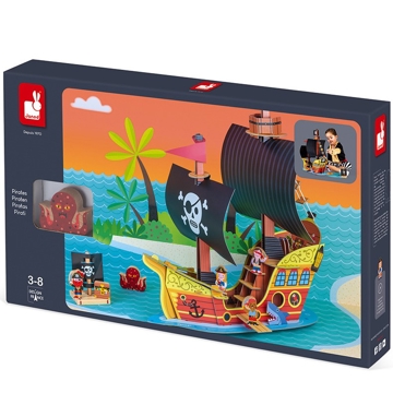 მეკობრეების გემი Janod J08579 Story Pirate Ship