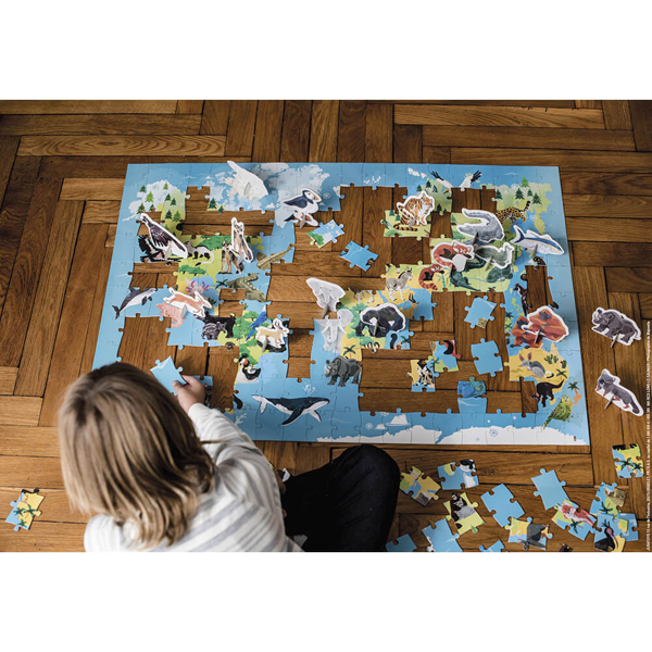 სათამაშო თავსატეხი Janod J02676 Educational Puzzle Endangered Animals