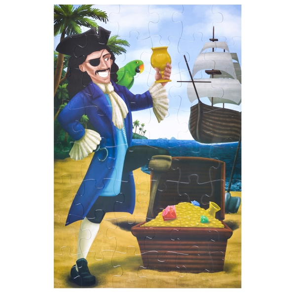 სათამაშო ფაზლი Same Toy, Pirates Puzzle (48 pcs.)