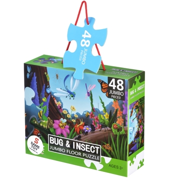 სათამაშო ფაზლი Same Toy, Beetles and insects Puzzle (48 pcs.)