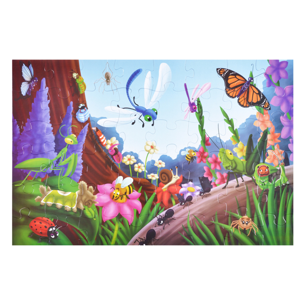 სათამაშო ფაზლი Same Toy, Beetles and insects Puzzle (48 pcs.)