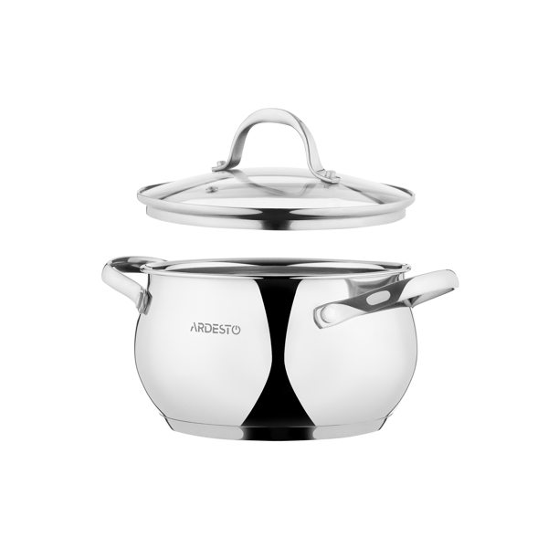 ქვაბები Ardesto AR1906GSS Cookware set Gemini Vittoria 6 pcs., stainless steel