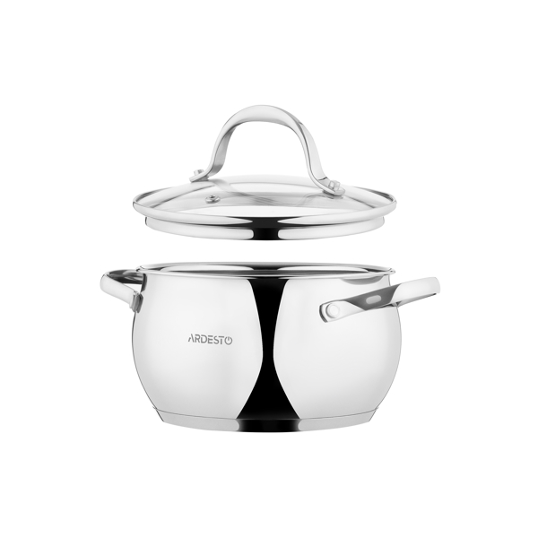 ქვაბები Ardesto AR1906GSS Cookware set Gemini Vittoria 6 pcs., stainless steel