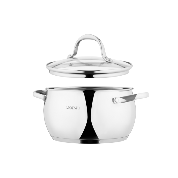 ქვაბები Ardesto AR1906GSS Cookware set Gemini Vittoria 6 pcs., stainless steel