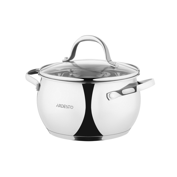 ქვაბები Ardesto AR1906GSS Cookware set Gemini Vittoria 6 pcs., stainless steel