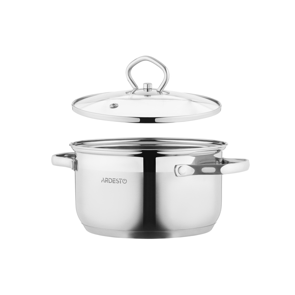 ქვაბები Ardesto AR1908GSS Cookware set Gemini Bari 8 pre, stainless steel