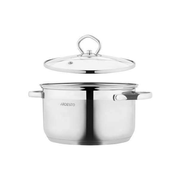 ქვაბები Ardesto AR1908GSS Cookware set Gemini Bari 8 pre, stainless steel