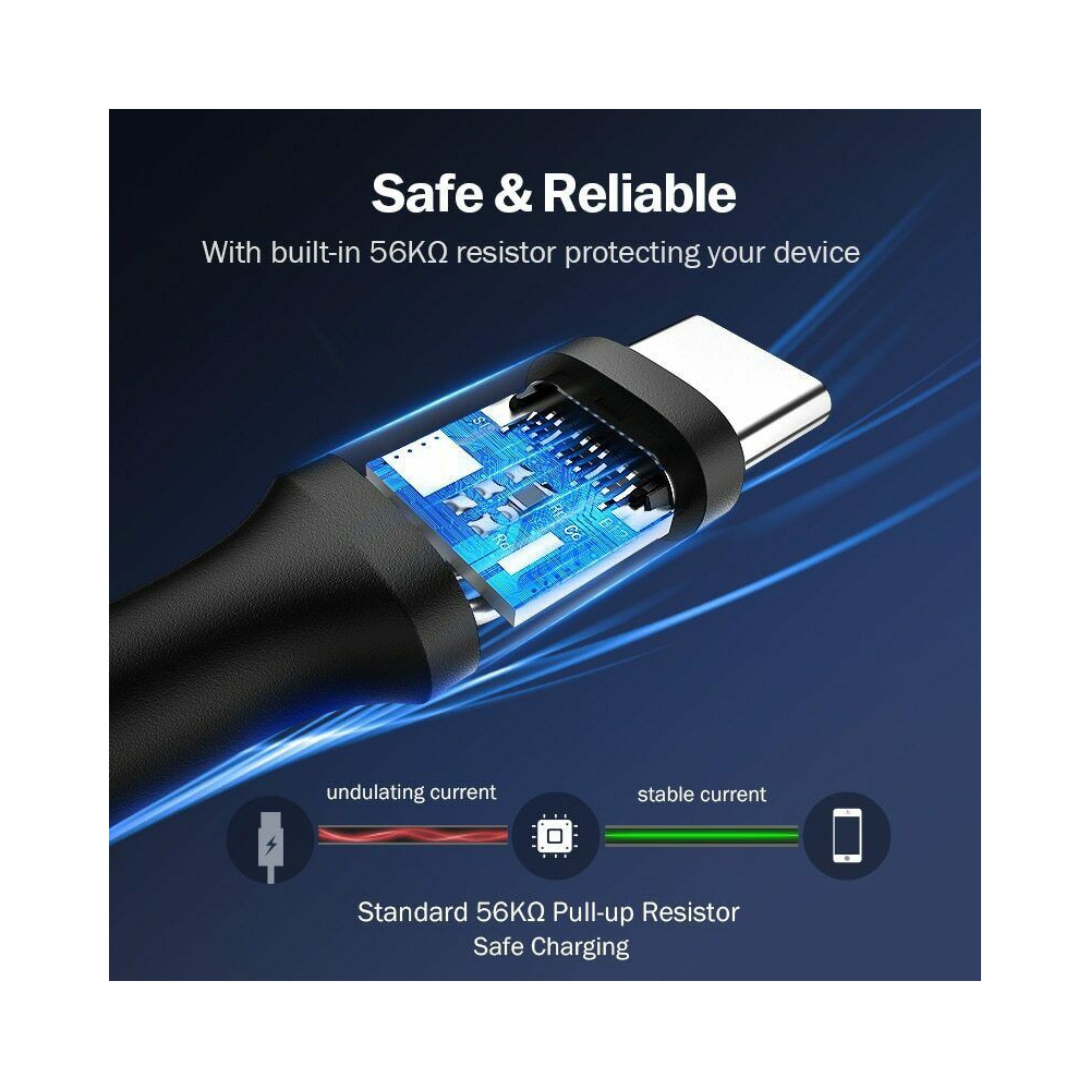 UGREEN US288 (60118) USB to Type-C Cable, 2m, Black