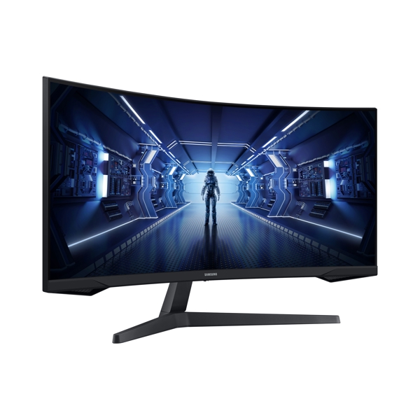 მონიტორი Samsung Odyssey G5 LC34G55TWWIXCI Curved 34" HDMI, DisplayPort 165Hz Black