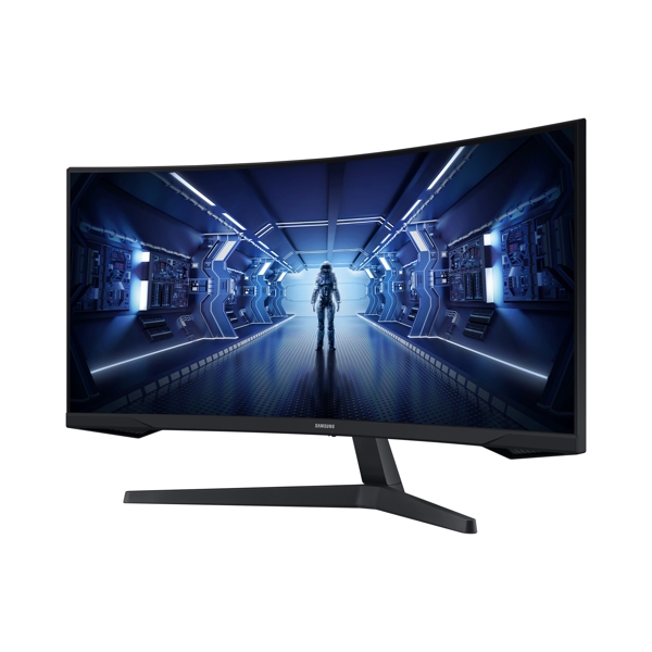 მონიტორი Samsung Odyssey G5 LC34G55TWWIXCI Curved 34" HDMI, DisplayPort 165Hz Black