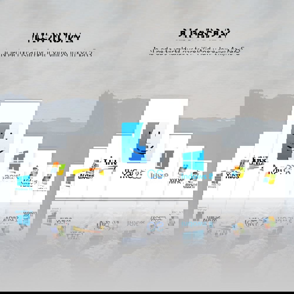 UGREEN CM154 (50280), 4-Port USB KVM Switch Box, Black