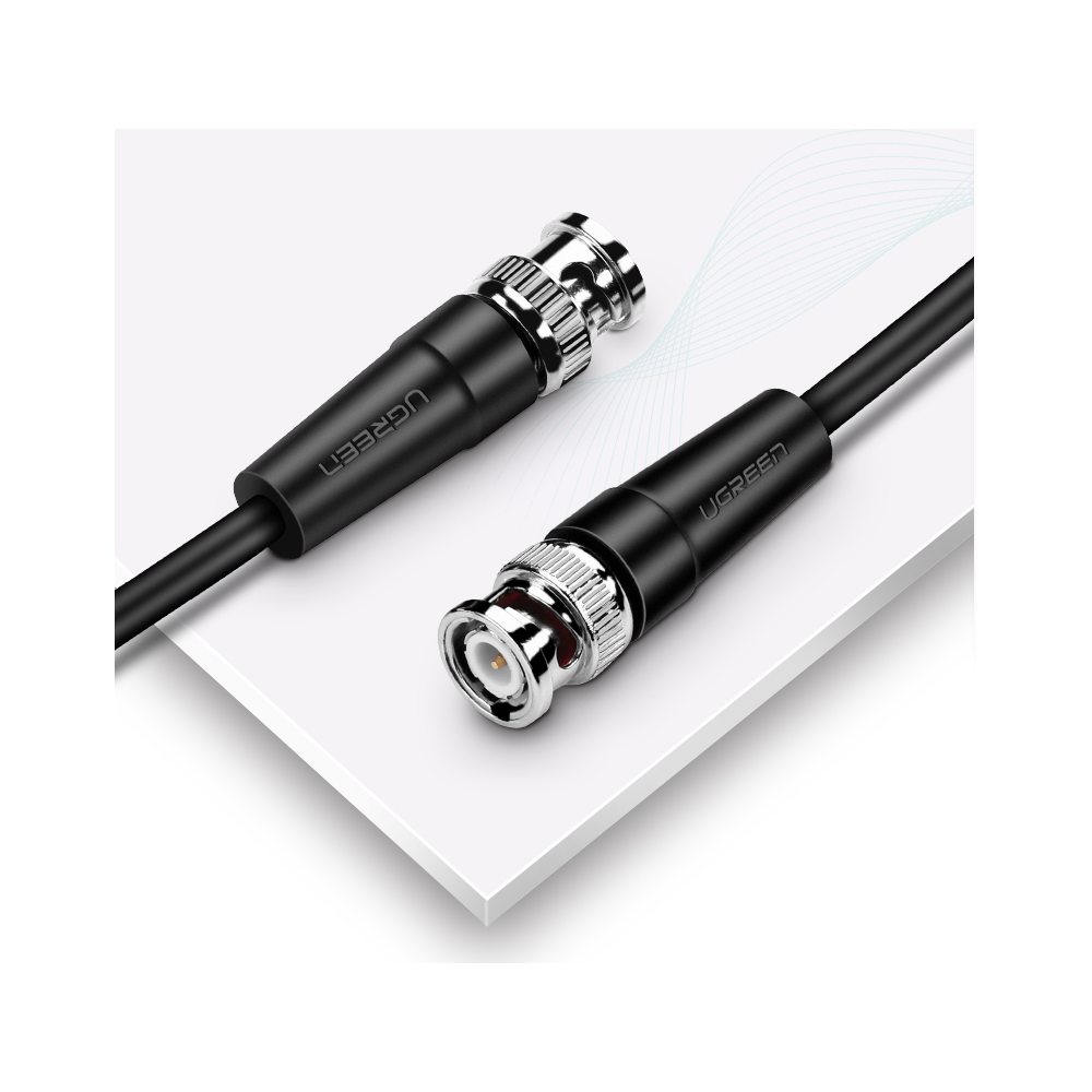 აუდიო და ვიდეო კაბელი UGREEN 50925, SDI Male To Male Audio & Video Cable, 1.5m, Black