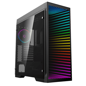 ქეისი GAMEMAX KALLIS, MidT, RGB, acrylic (side panel),without PSU ,black