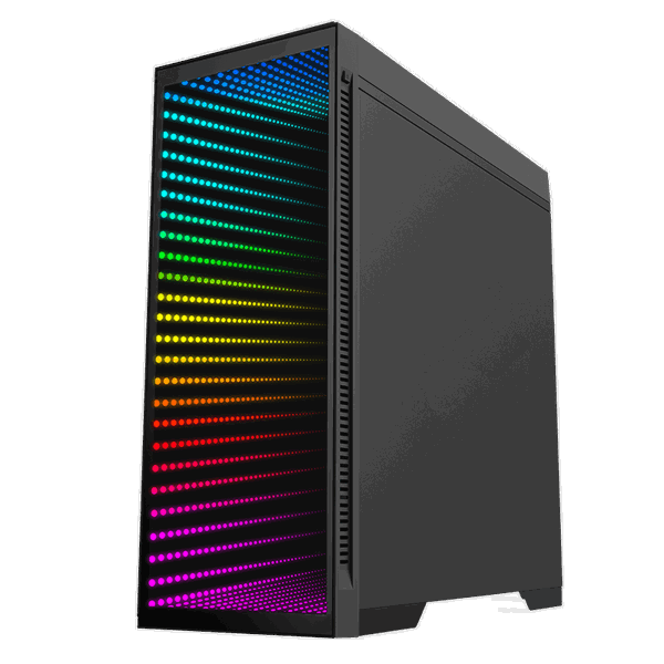 ქეისი GAMEMAX KALLIS, MidT, RGB, acrylic (side panel),without PSU ,black