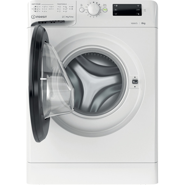 სარეცხი მანქანა INDESIT OMTWSE 61051 WK EU 6 Kg, Speed1000, Big Display A+++ White