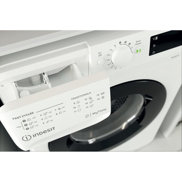 სარეცხი მანქანა INDESIT OMTWSE 61051 WK EU 6 Kg, Speed1000, Big Display A+++ White