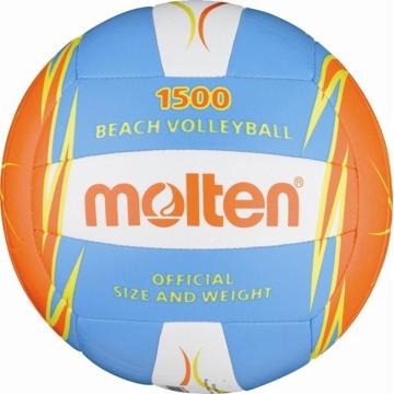 სანაპიროს ფრენბურთის ბურთი MOLTEN V5B1500-CO Beach Volleyball Leather Size 5