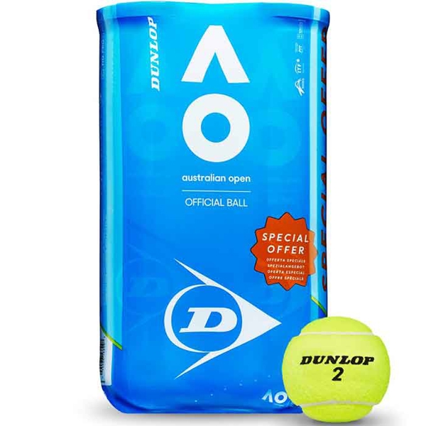 ჩოგბურთის ბურთი 2x4 ცალი DUNLOP AUSTRALIAN OPEN