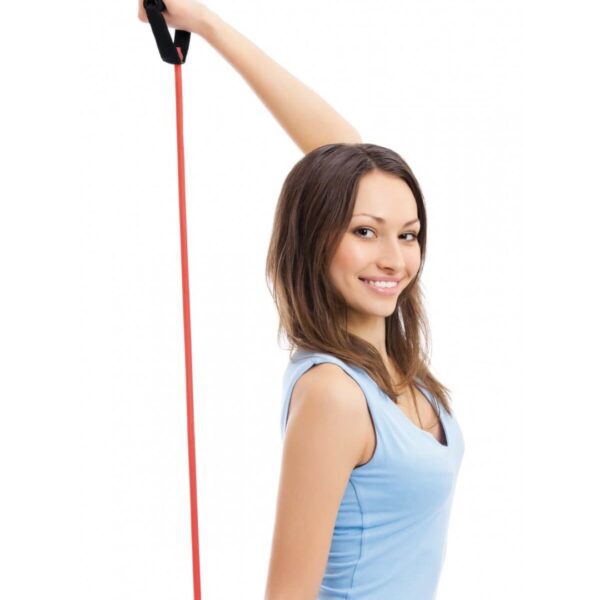 სავარჯიშო რეზინი სახელურებით Sveltus 537SV3900, Exercise Band, Red