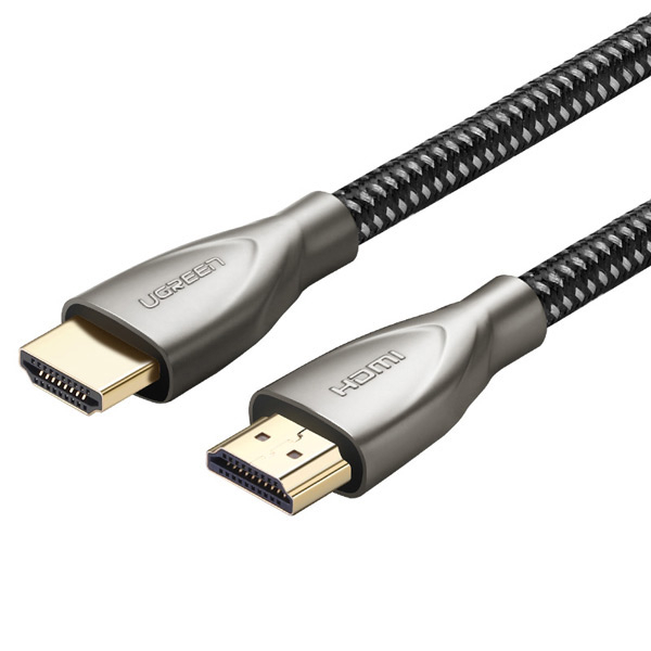 UGREEN 50108, 4K, 2.0 HDMI to HDMI Carbon Fiber Zinc Alloy Cable, 2m, Grey