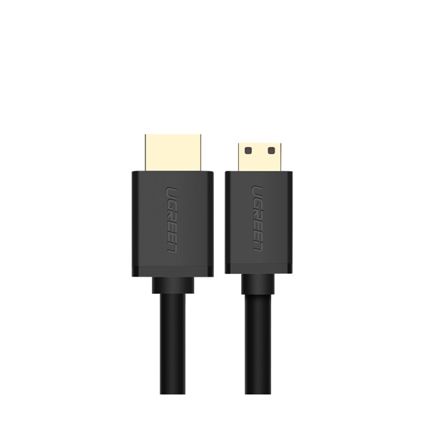 HDMI კაბელი UGREEN 11167, Mini HDMI to HDMI 2.0 4K Cable, 1.5m, Black