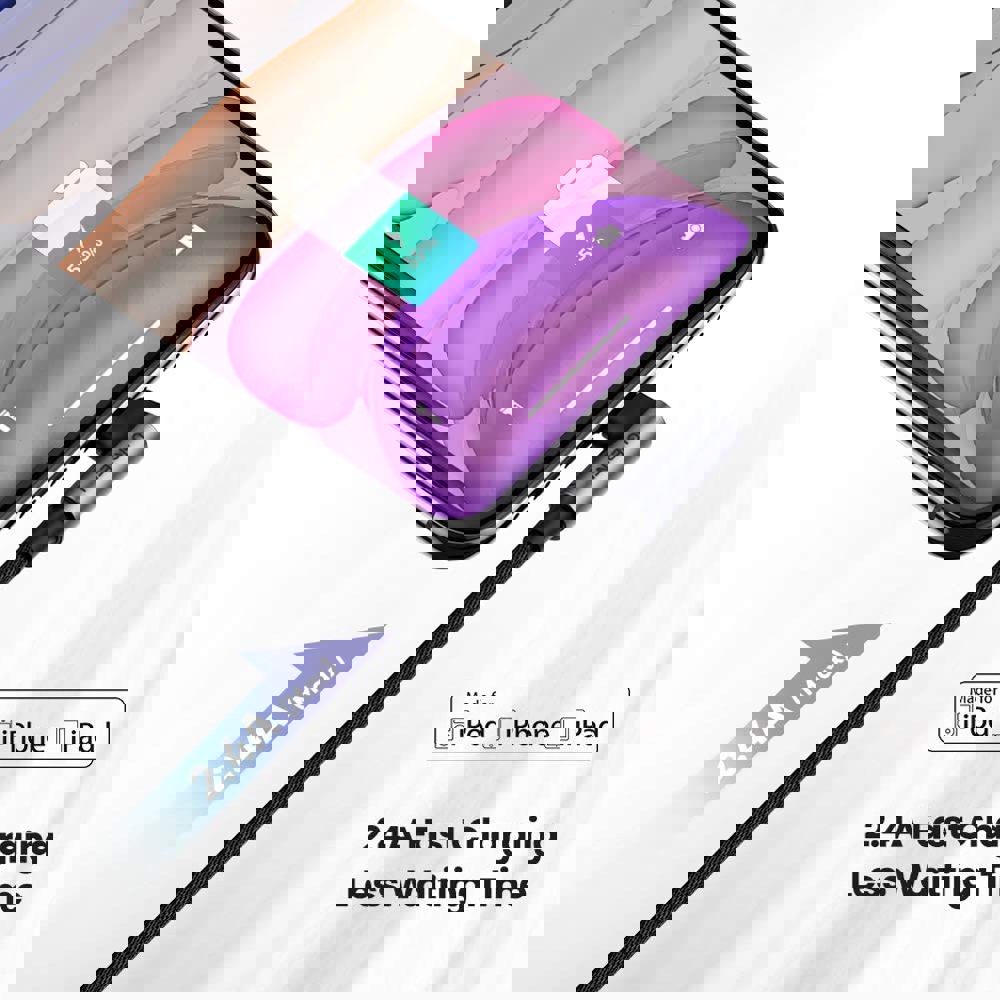 USB კაბელი UGREEN (60521) MFi Lightning for iphone Braided Cable with Aluminum Shell 1m black