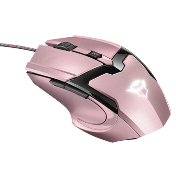 მაუსი Trust GXT 101P Gav Optical Gaming Mouse, ვარდისფერი, 4800 dpi