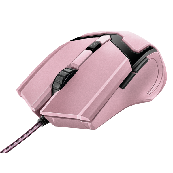 მაუსი Trust GXT 101P Gav Optical Gaming Mouse, ვარდისფერი, 4800 dpi