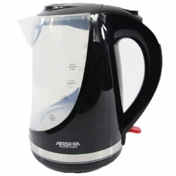 ელექტრო ჩაიდანი ARSHIA EK602-2323 2200 Watt, 2L Black