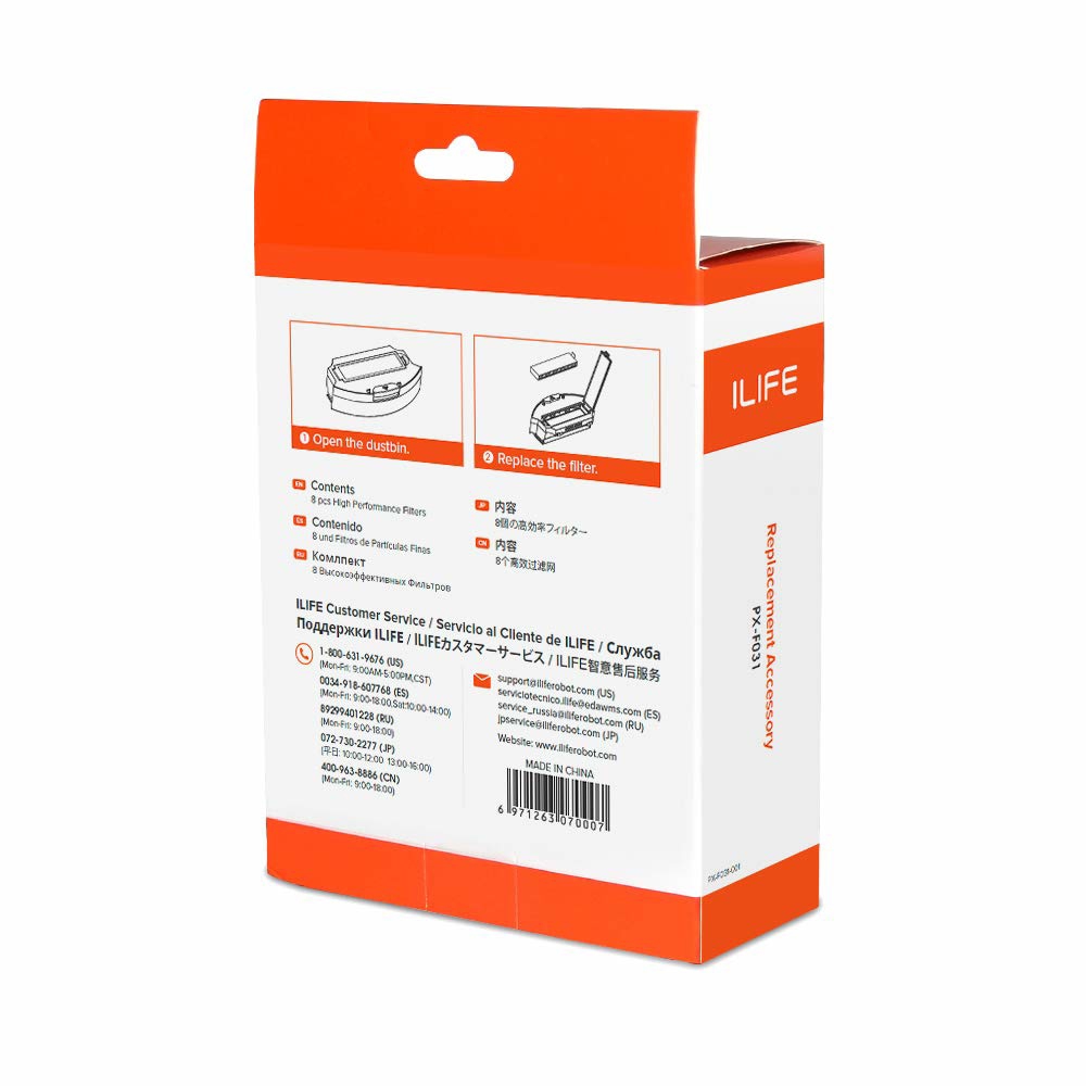 რობოტი მტვერსასრუტის ფილტრი Ilife ILIFE PX-F031, 1Pcs, Robot Vacuum Cleaner Filter For A9s, A10s