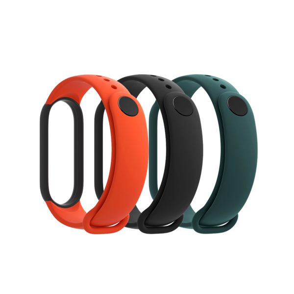 საათის სამაჯური Xiaomi Mi Smart Band 5 (3-Pack) Black, Orange, Green