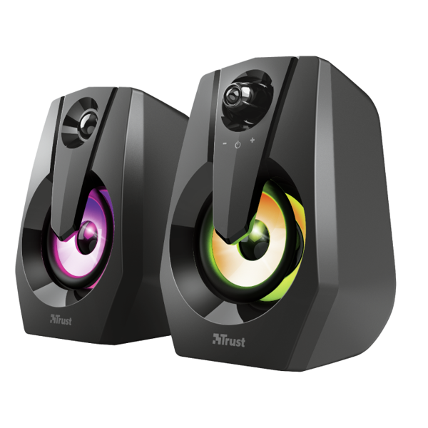 გეიმინგ დინამიკები Trust Ziva RGB Illuminated 2.0 Gaming Speaker Set