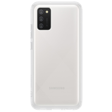 მობილურის ქეისი SAMSUNG Galaxy A02s Soft Clear Cover Transparent (EF-QA025TTEGRU)