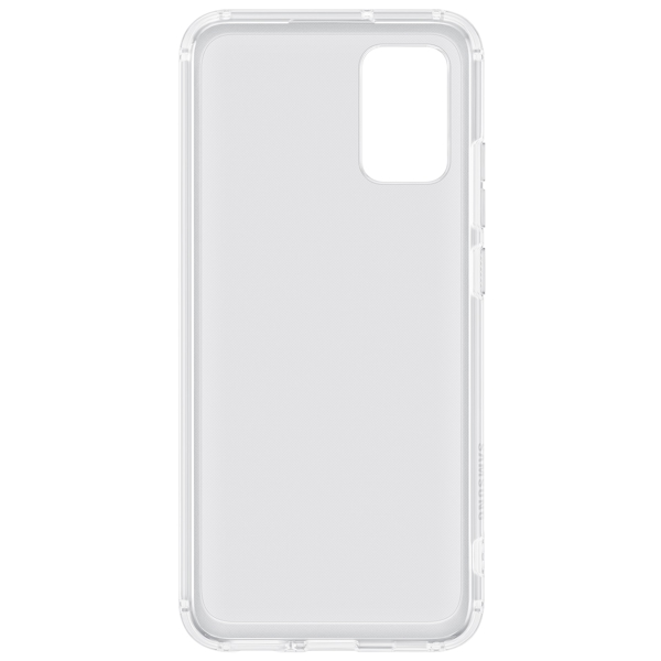 მობილურის ქეისი SAMSUNG Galaxy A02s Soft Clear Cover Transparent (EF-QA025TTEGRU)