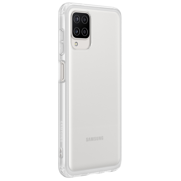 მობილურის ქეისი SAMSUNG Galaxy A12 Soft Clear Cover Transparent (EF-QA125TTEGRU)