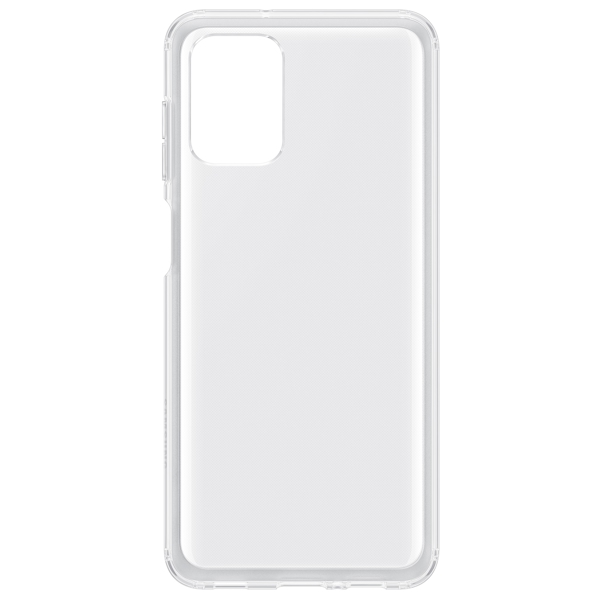 მობილურის ქეისი SAMSUNG Galaxy A12 Soft Clear Cover Transparent (EF-QA125TTEGRU)