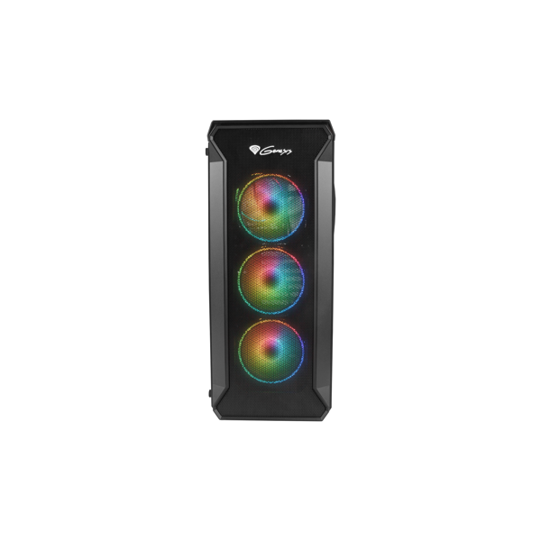 ქეისი Genesis Mid-Tower IRID 505 Black with RGB Light