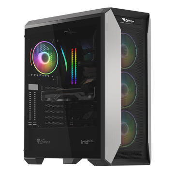 ქეისი Genesis Mid-Tower IRID 515 Black with RGB Light