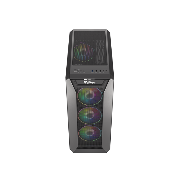 ქეისი Genesis Mid-Tower IRID 515 Black with RGB Light