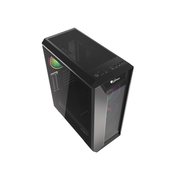 ქეისი Genesis Mid-Tower IRID 515 Black with RGB Light