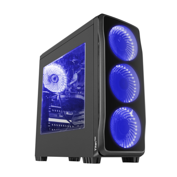 ქეისი Genesis Mid-Tower Titan 750 with Blue LED Light