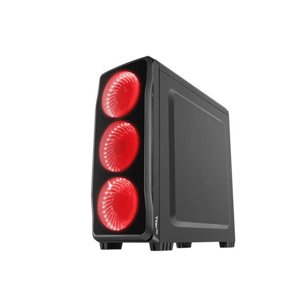 ქეისი Genesis Mid-Tower Titan 750 with Red LED Light