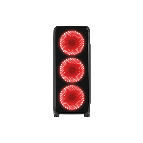 ქეისი Genesis Mid-Tower Titan 750 with Red LED Light