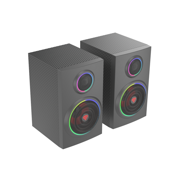 Genesis Helium 300BT Gaming Speakers 2.0, Bluetooth ARGB Black