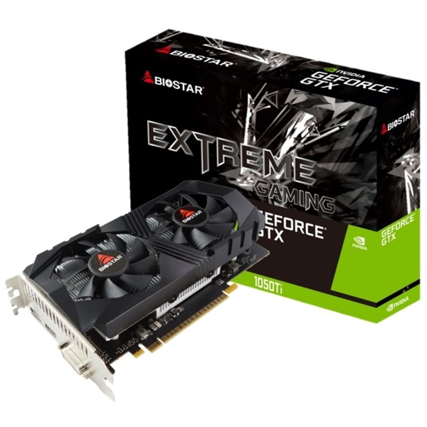 ვიდეო დაფა Biostar GT1050Ti Nvidia Video Adapter / PCI Express 4GB 128BIT DDR5 / DVI/DP / HDMI