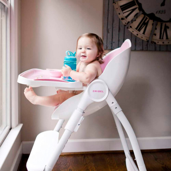 სკამ-მაგიდა Oribel Highchair Cocoon Delicious Pink Bizet